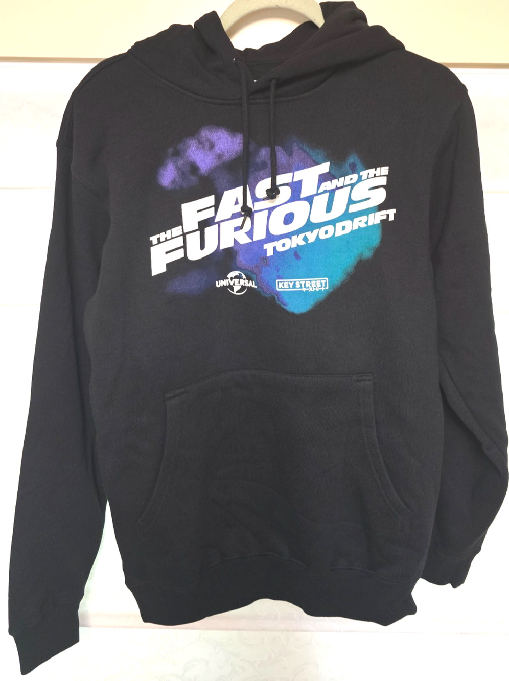 Fast And Furious Tokyo Drift Hoodie Black Small Key Street Universal NWOT NEW